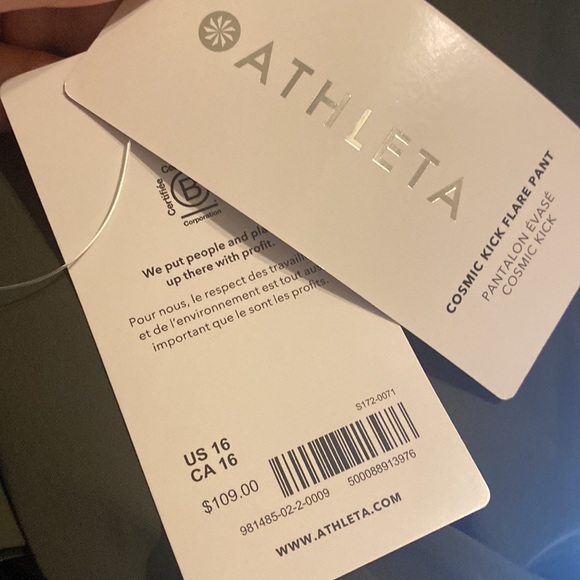 Athleta Cosmic Kick Flare Pant // Aspen Olive - Picture 10 of 13